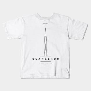 Guangzhou Minimal Black Line Design Kids T-Shirt